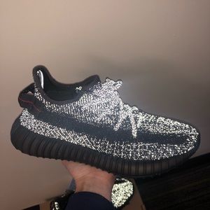 Yeezy Boost 350 black reflective